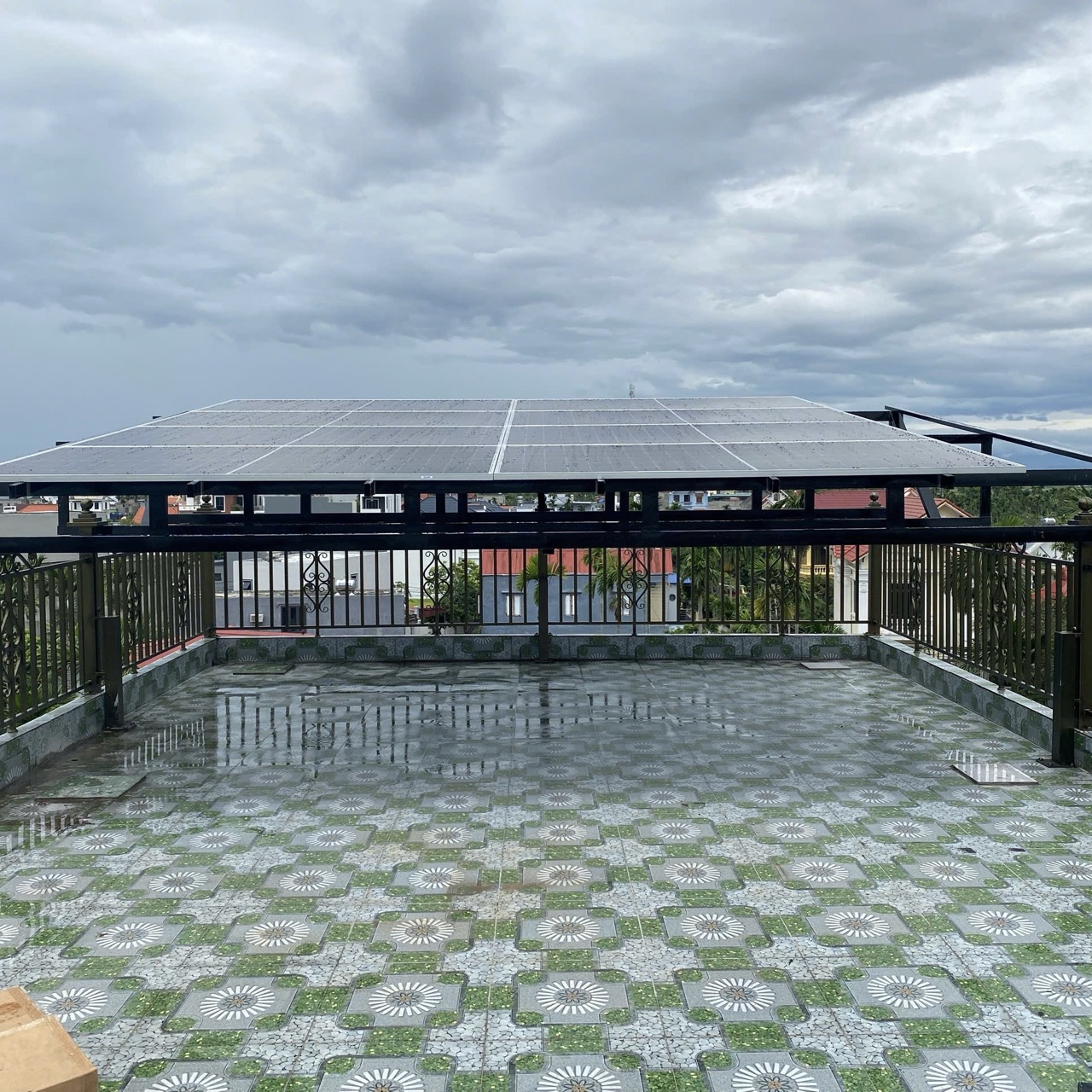 Giàn pin điện năng lượng 5kwp tại Hải Phòng, do Hanogen lắp đặt