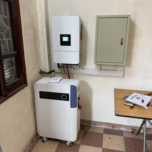 Điện năng lượng mặt trời của công ty NLMT Hanogen 10kwp lưu trữ