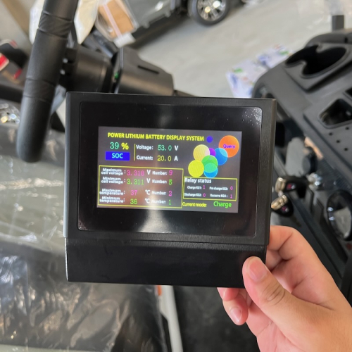 Hanogen cung cấp pin xe du lịch điện, xe golf 51.2V100Ah, đồng hồ đo