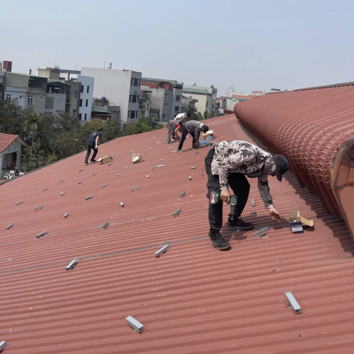 Hanogen thi công điện năng lượng mặt trời nhà xưởng trang trại 50kwp