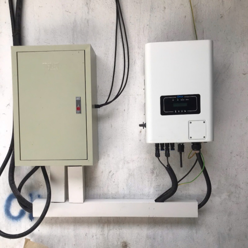 Cty Hanogen lắp điện NLMT trang trại 100KWP biến tần Deye