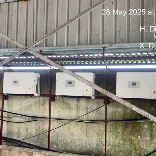 Cty điện năng lượng Hanogen lắp đặt hệ thống hoà lưới 300KWP biến tần Deye