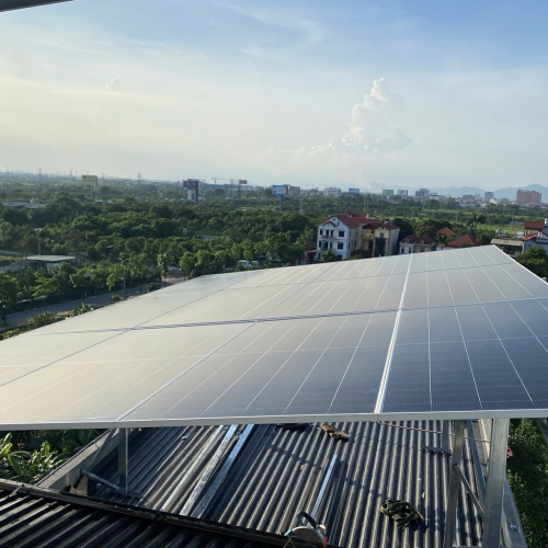 Hệ thống điện năng lượng mặt trời của công ty NLMT Hanogen