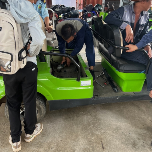 Hanogen cc pin Lithium 51.2V 200Ah xe điện du lịch, lắp thực tế