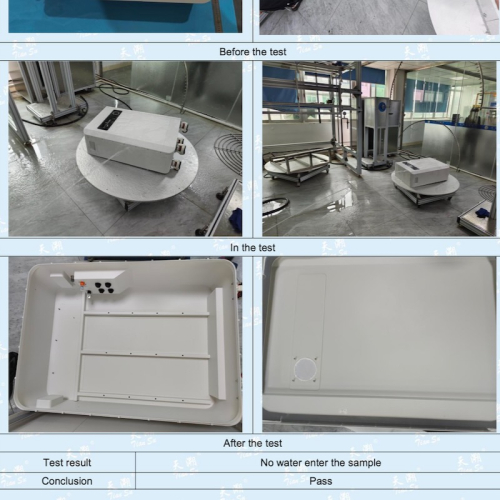 Thử chống nước Pin lưu trữ điện năng lượng mặt trời Hanogen ESS 51.2V300Ah