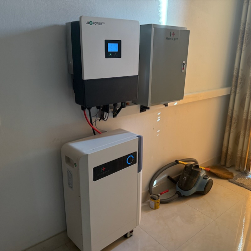 Lắp với Luxpower Pin lưu trữ điện năng lượng mặt trời Hanogen ESS 51.2V300Ah