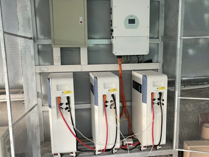 Điện năng lượng NLMT 30kwp lưu trữ 50kwh 3 Pha