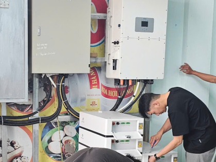 Lắp đặt hệ thống điện mặt trời 50kWp cao áp tại Vinh